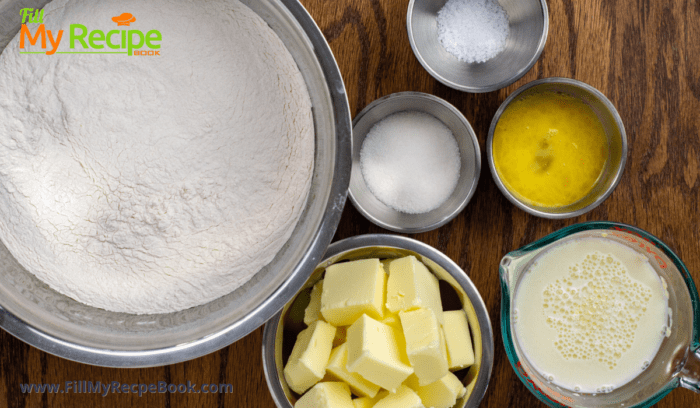 ingredients for the buttermilk biscuit recipe