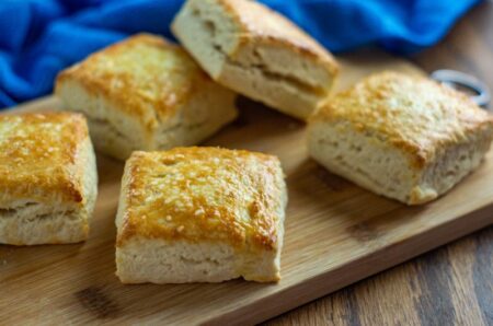 Scrumptious Buttermilk Biscuits to bake for some warm tea or coffee treats. Made with buttermilk for a tangy taste and just four ingredients.