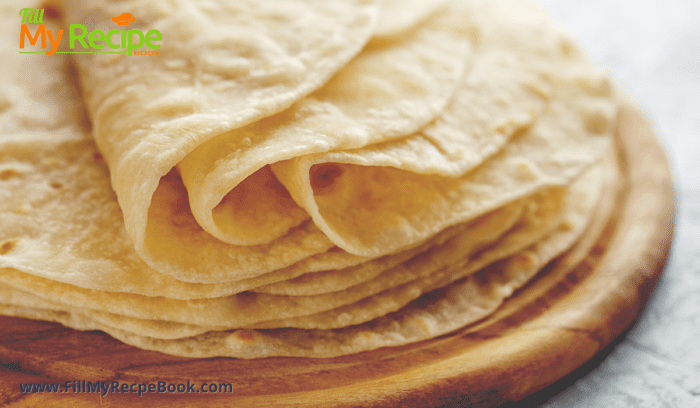 tortillas ready to use all stacked on a board