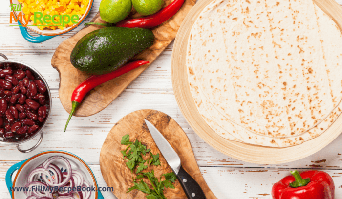 ingredients for making tortillas