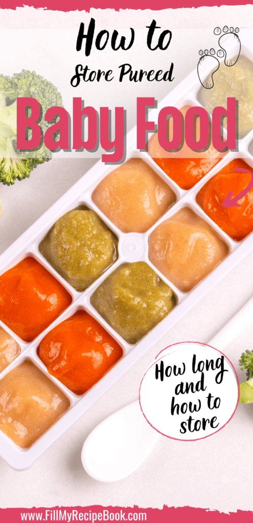 How to Store Pureed Baby Food - Fill My Recipe Book