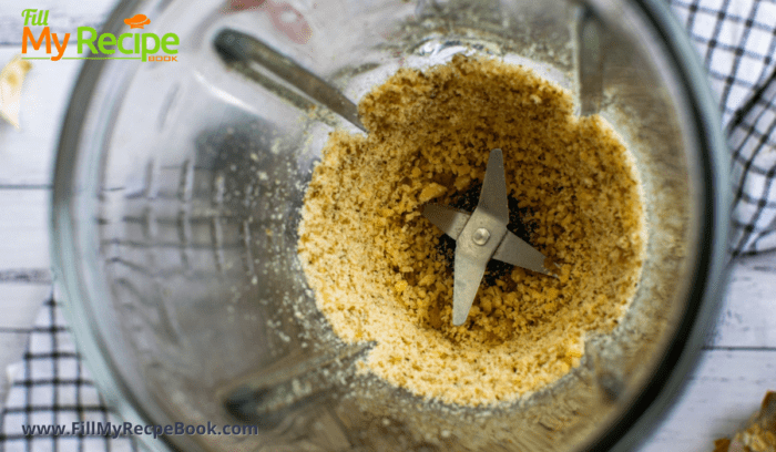 blending some walnuts and flour 