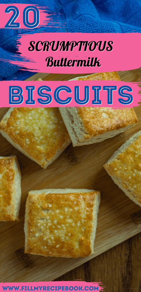 Scrumptious Buttermilk Biscuits to bake for some warm tea or coffee treats. Made with buttermilk for a tangy taste and just four ingredients.