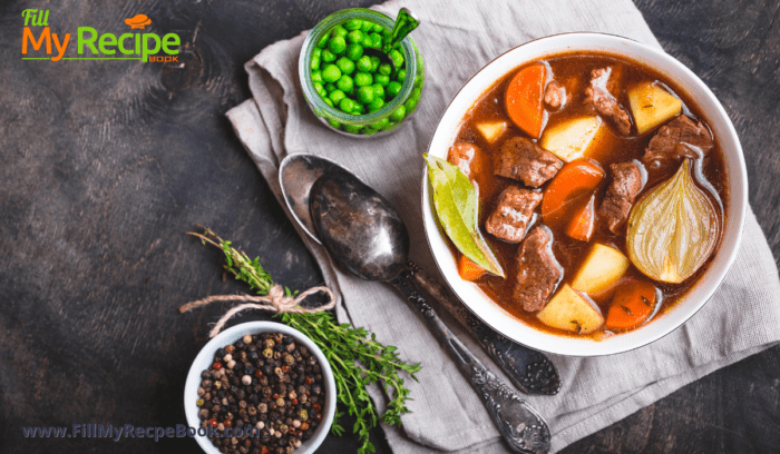 a serving of beef stew in a bowl