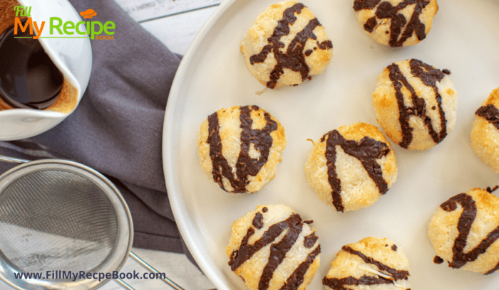 plated coconut macaroons