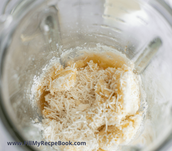 blending the macaroon mixture