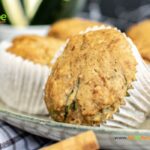 Gluten Free Lemon Zucchini Muffins are moist, healthy, and made with banana, almond butter. A delicious snack, breakfast, or dessert.