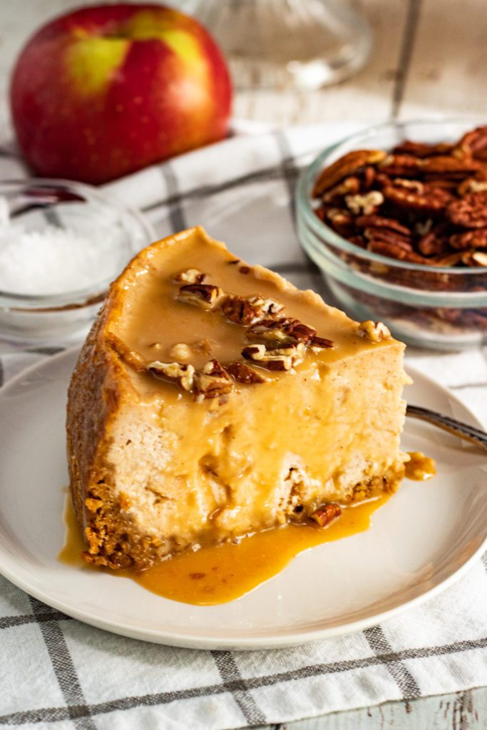 Instant Pot Salted Caramel Apple Cheesecake