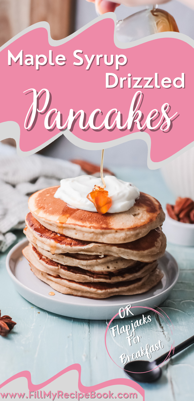 Maple Syrup Drizzled Pancakes