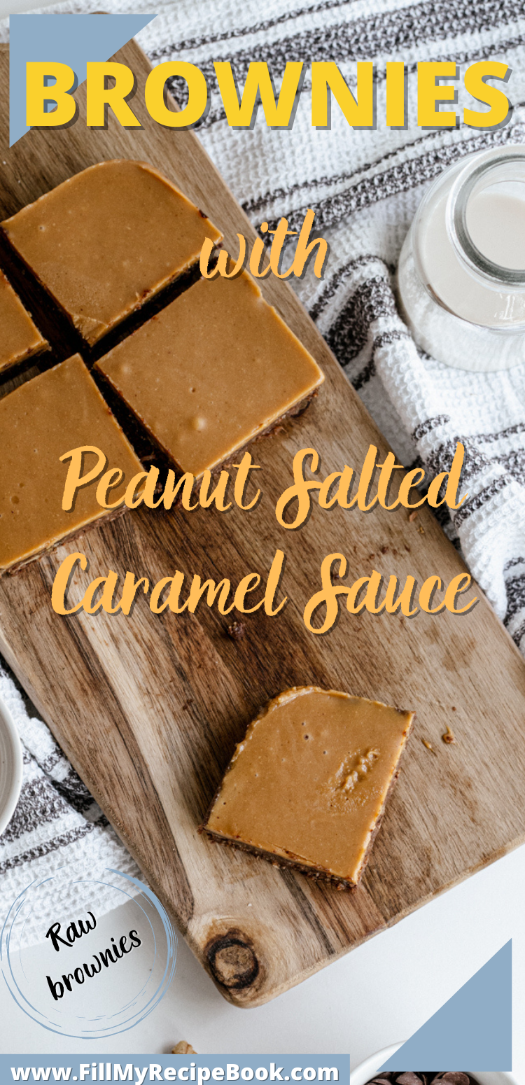 Brownies with Peanut Salted Caramel Sauce