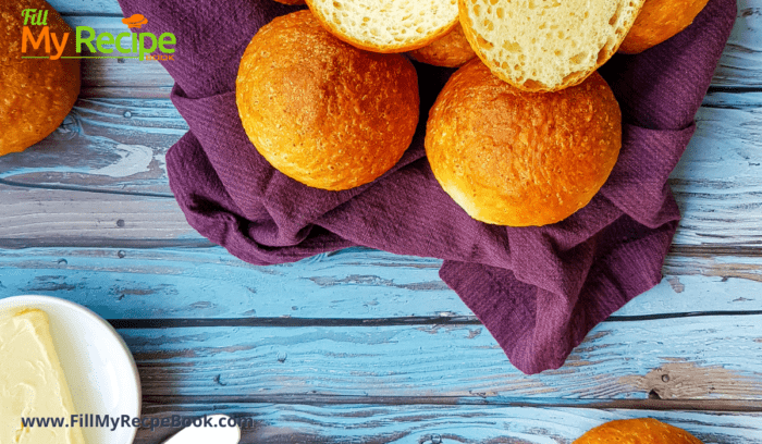 baked rolls on a towel to cool