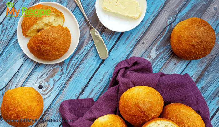 Butter these fresh golden brown rolls and enjoy