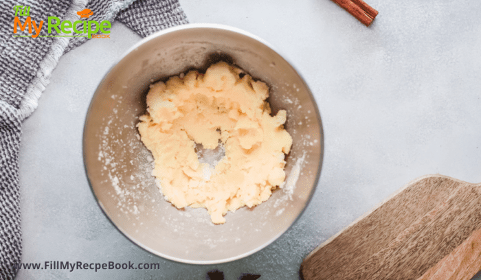 mixing the biscuit mixture, Chai Spiced Snickerdoodles cookies recipe. An easy recipe to bake rolled in some spices such as ginger, and cinnamon, ginger and cardamom.