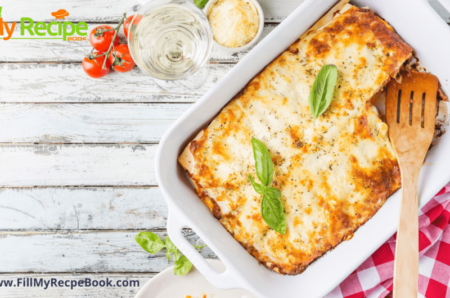 Basil Pesto Vegetable Lasagna recipe. This vegetable lasagna is made with three cheeses to give it a tangy but healthy taste with vegetables.