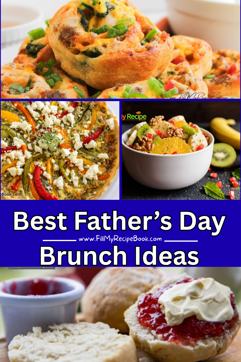 Find the best Father's Day brunch ideas, from savory quiches and breakfast casseroles to pastries, and family friendly favorites.