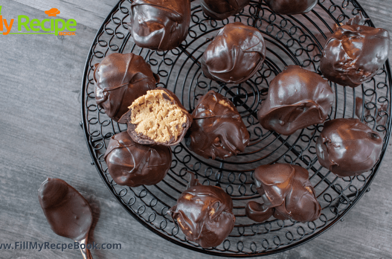 Chocolate and Peanut Butter Truffles