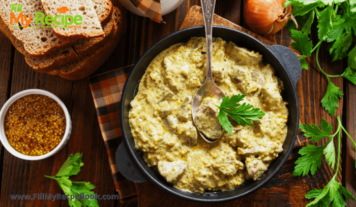 dijon mustard sauce with chicken and mushroom