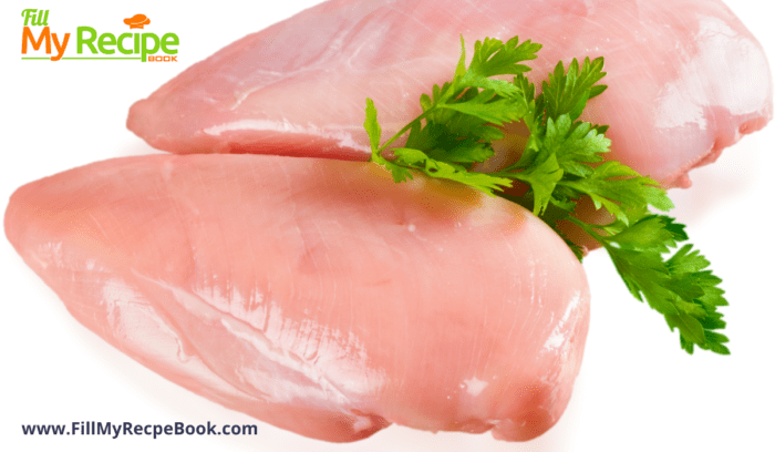 cleaned chicken breasts for chicken dish