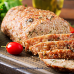 Easy Leftover Turkey Loaf recipe idea. The best healthy versatile meatloaf that uses left over turkey or chicken and vegetables for a lunch.
