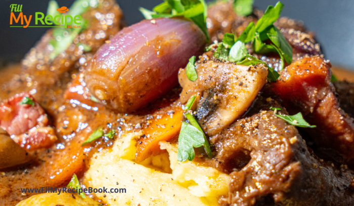 beef and vegetables in this one pot beef stroganoff home m
ade recipe