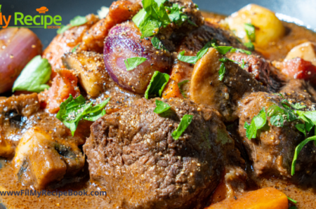 A Classic Beef Stroganoff with a twist, made with natural ingredients. Home cooks can create this filling, inexpensive dish for family.