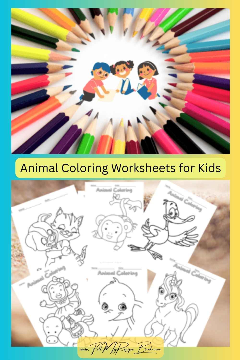 Free Animal Coloring Worksheets for Kids. A set of fun animal printables to boost creativity, fine motor skills, and color recognition.