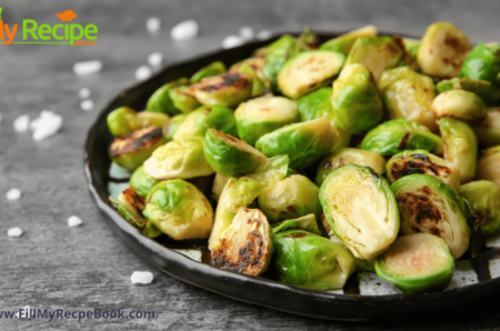 Easy Roasted Brussel Sprouts for a warm side dish that is so easy to roast with just only three ingredients and your oven.