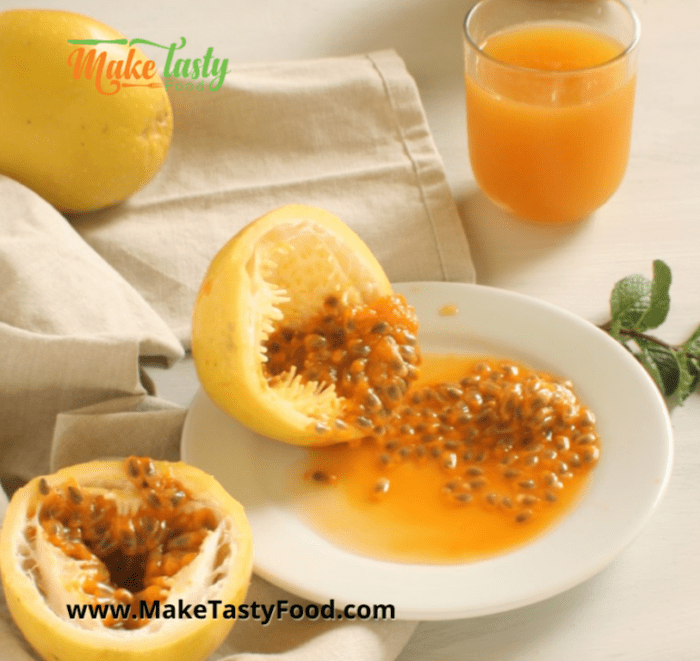 Homemade 3 Ingredient Passion Fruit Juice