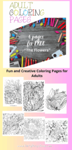 Enjoy Set of 6 Fun and creative coloring pages for adults. Coloring is therapeutic, reduces stress, and promotes mindfulness and relaxation.
