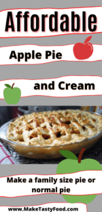 Affordable Apple Pie and Cream