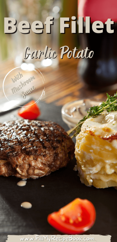 Beef Fillet Garlic Potato pinteresst image