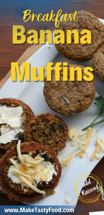 a Pinterest breakfast banana muffins