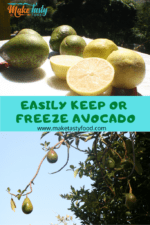 Easily Keep or Freeze Avocado