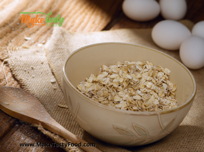 quick oats and eggs for the easy banana pancake recipe
