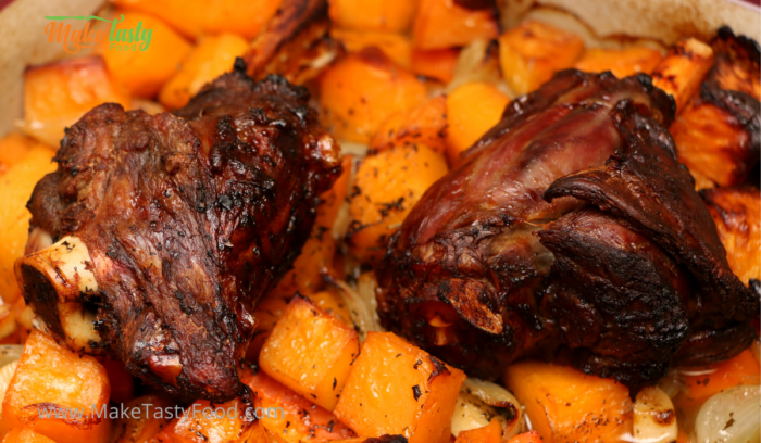 lamb shank potjie and vegetables