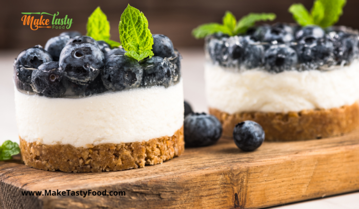 mini blueberry cheesecake tartlets