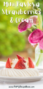 Mini Pavlova Strawberries & Cream