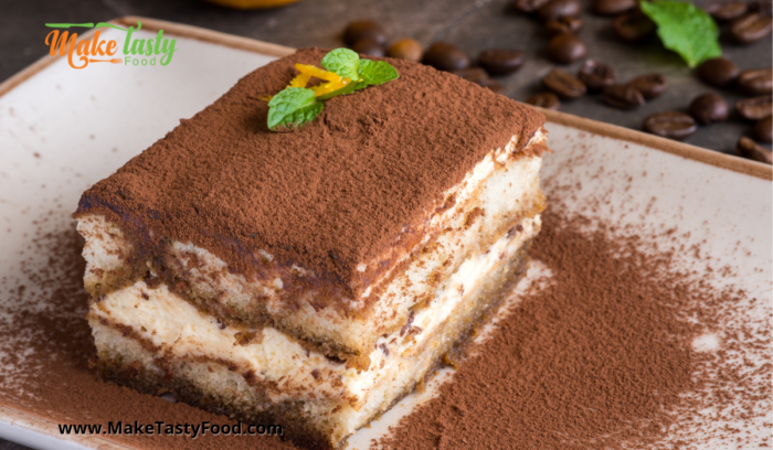 Tasty No Bake Tiramisu Tart
