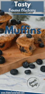 Tasty Banana Blueberry Muffins
