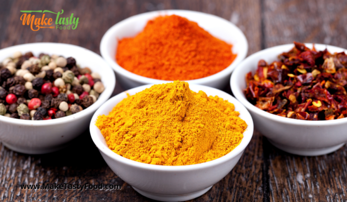 curry and tumeric spices for bobotie