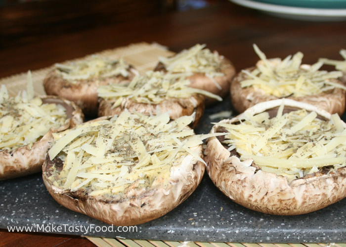 how to braai mushrooms with cheese