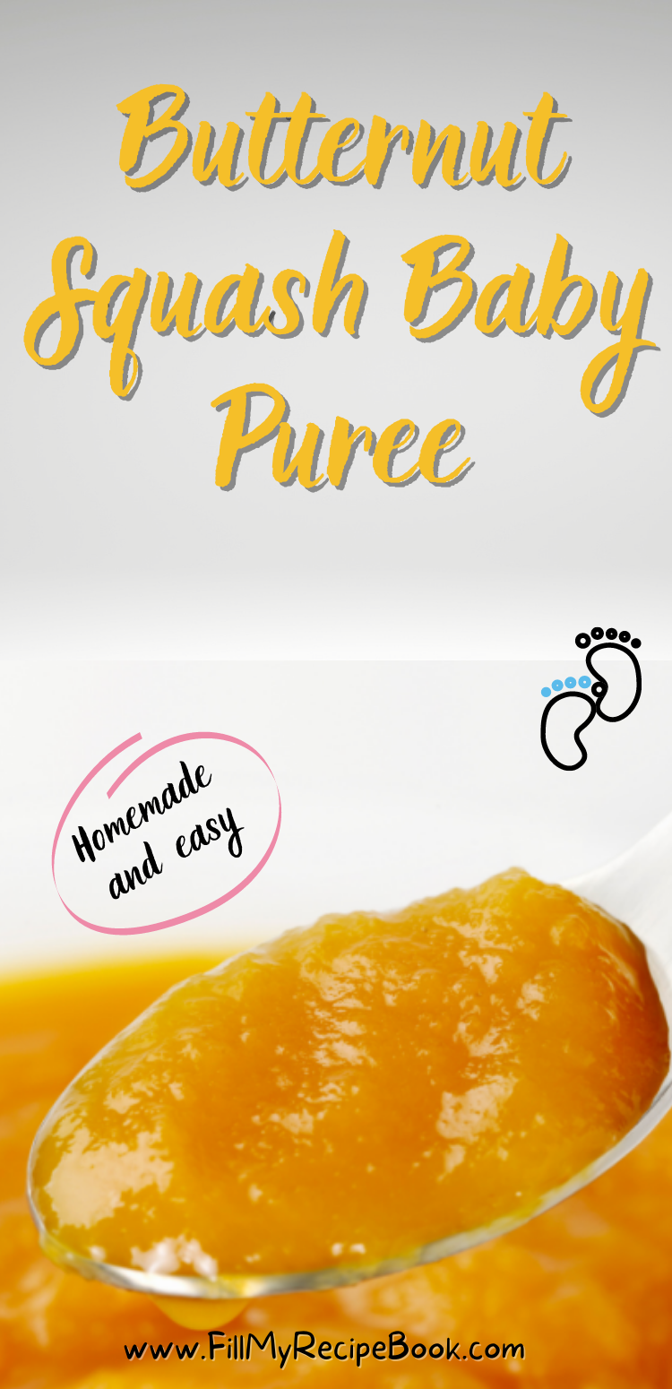 Butternut Squash Baby Puree - Fill My Recipe Book