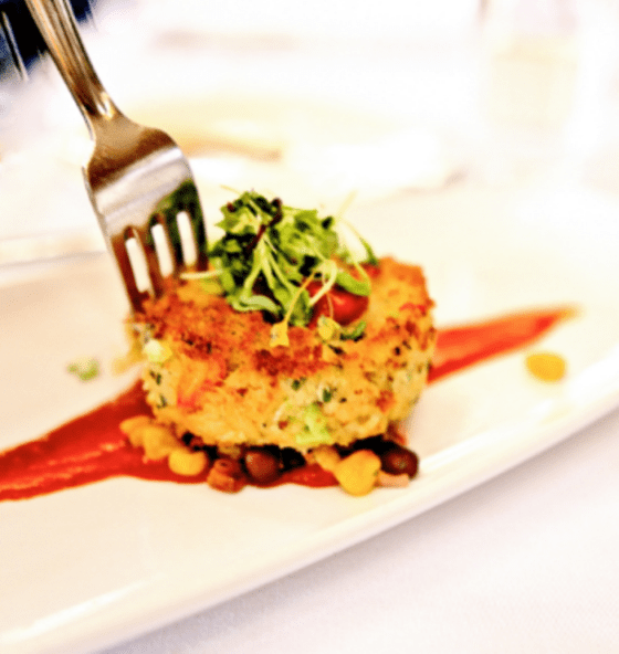Crab Cake with Tomato Butter Sauce - Fill My Recipe Book