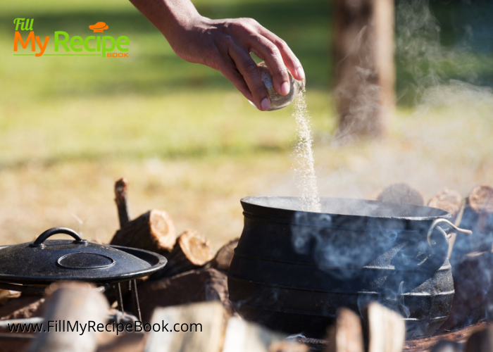 Creamy Seafood and Wine Potjie Recipe. An easy South African pot on coals by open fire for the best family lunch or dinner meal, slow cooked.