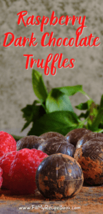 Raspberry Dark Chocolate Truffles