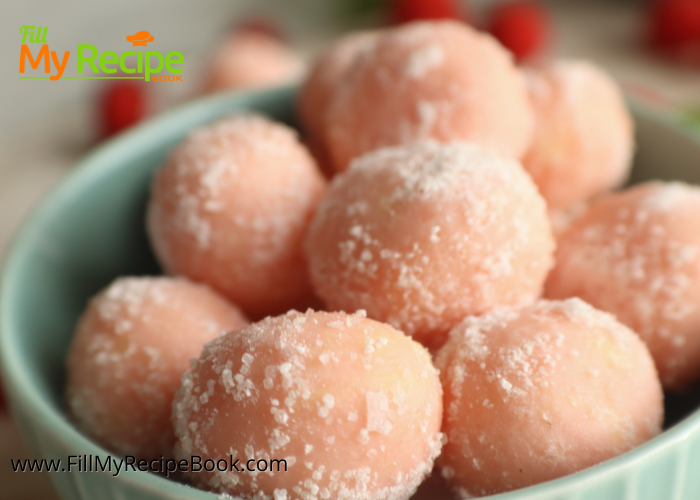 Raspberry White Chocolate Truffles rolled in powder sugar or coconut for a great taste. A no bake dessert to serve for snacks for teas.