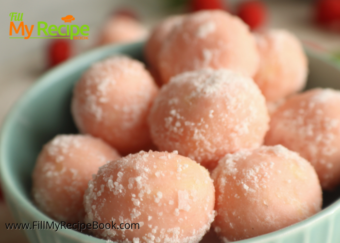 Raspberry White Chocolate Truffles rolled in powder sugar or coconut for a great taste. A no bake dessert to serve for snacks for teas. 