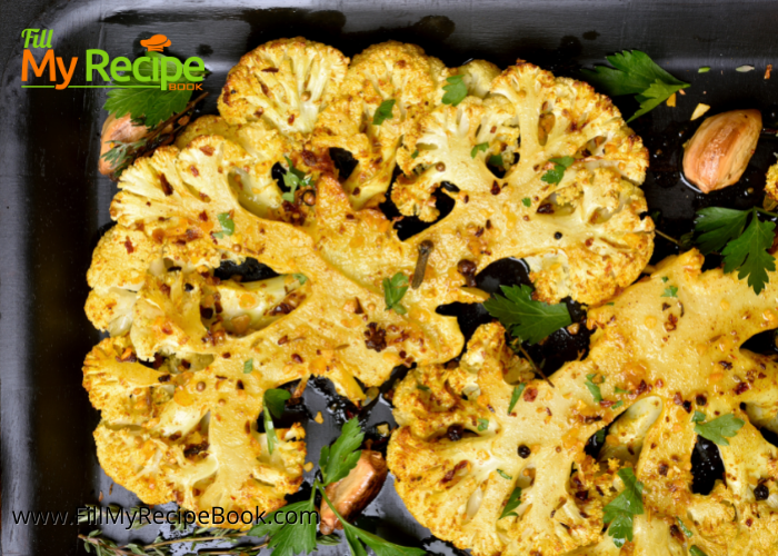 Roasted Curry Cauliflower with Cheese