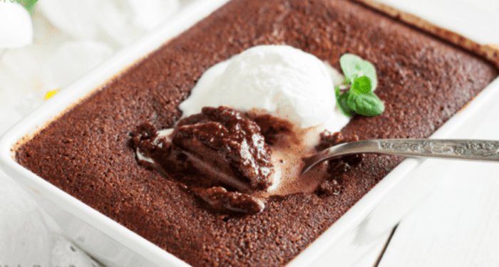 Self Saucing Chocolate Pudding