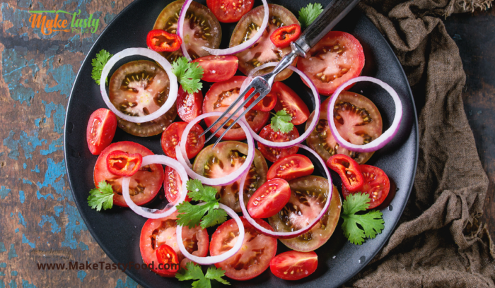 simple tomato and onion salad